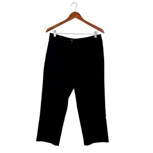 Nike Golf Dri-FIT Womens 8 Black Cropped Trousers Pants Activewear Capri Sporty